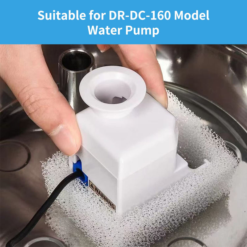 Sponge Foam Filter Replacement for Cup Cake Ceramic Pet Fountain and 2L/67oz Round Stainless Steel Cat Water Fountain, Katlikatqi Pre-Filter Compatible with DR-DC-160 Water Pump (Pack of 12) - BeesActive Australia