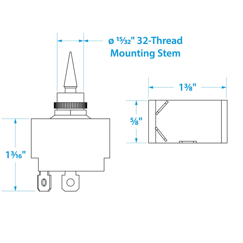 [AUSTRALIA] - Seachoice Seachoice 2-Position Illuminated Toggle Switch On/Off 