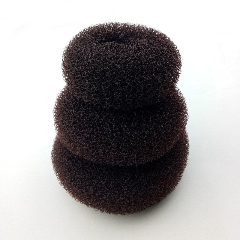 Sohapy 3 Pieces Brown Women Hair Bun Maker Donuts Ring - (1Large, 1Middle, 1Small) - BeesActive Australia