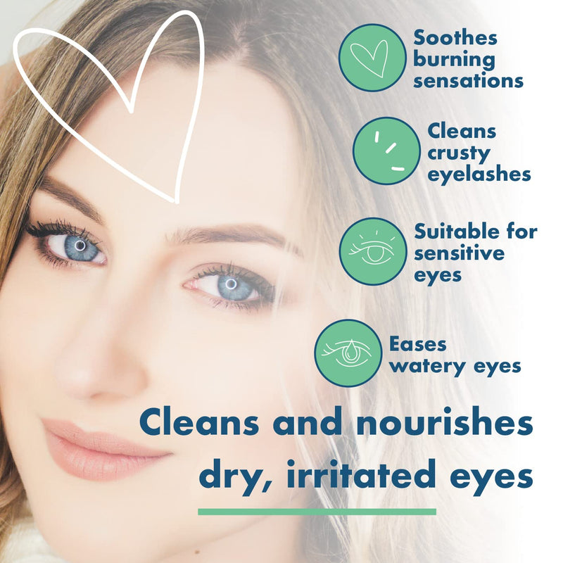 The Eye Doctor Premium Treatment Bundle - Reusable Hot Cold Eye Compress & 20x Single Use Biodegradable Eyelid Wipes for Dry Eye, Blepharitis & MGD - Microwave Safe Mask 20 Count (Pack of 1) - BeesActive Australia
