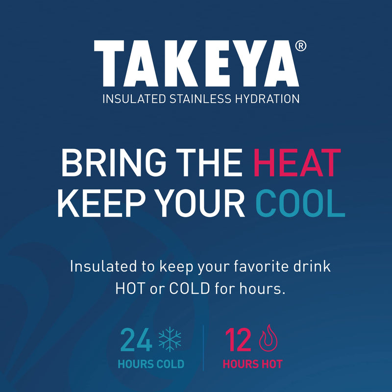 Takeya CP Signature Pickleball Insulated Water Bottle with Sport Spout Lid, 40 Ounce, Dropshot Teal 40 oz - BeesActive Australia