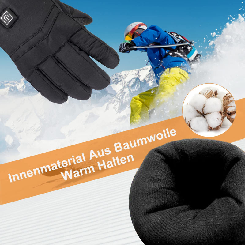 Heated Glove for Men Women, Heated Motorcycle Gloves Waterproof Touchscreen Heating Gloves for Hiking, Snowboarding Winter Outdoor Sports - BeesActive Australia