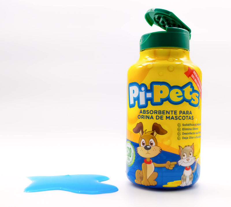 PI-Pets: Pet Urine Super Absorbent Solidifier & Deodorizer Powder Natural Eucalyptus Scent - Bio Gel Gelling Agent - Urine Odor Remover + Oxy Cleaning - 100% Eco Friendly 7.76 Oz PiPets - BeesActive Australia