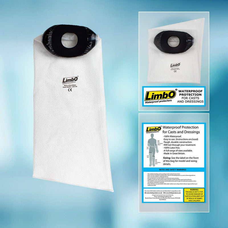 LimbO Waterproof Protectors Cast and Dressing Cover, Adult Half Arm M67, 30 to 40 cm Above Elbow Circumference - BeesActive Australia