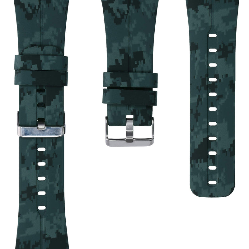 kwmobile TPU Silicone Strap Compatible with Polar M400 / M430 - Tracker Band - 8-Bit Camo Light Green/Green/Dark Green 8-Bit Camo 79-07-80 - BeesActive Australia