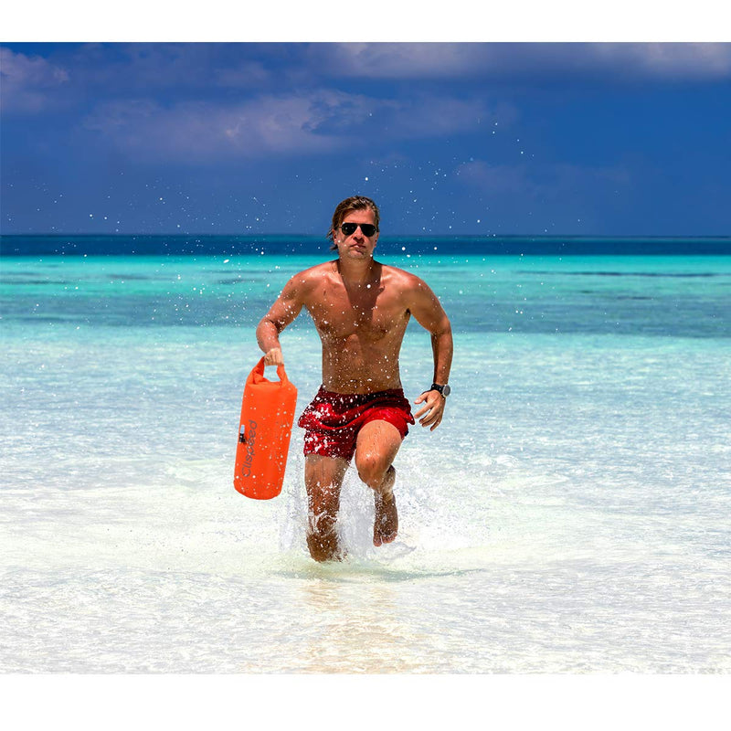 [AUSTRALIA] - BESPORTBLE Swim Buoy Safety Float Waterproof Dry Bag for Adults Men Women Swimming Storage Bag for Swimmers Triathletes Snorkelers Surfers - Orange 