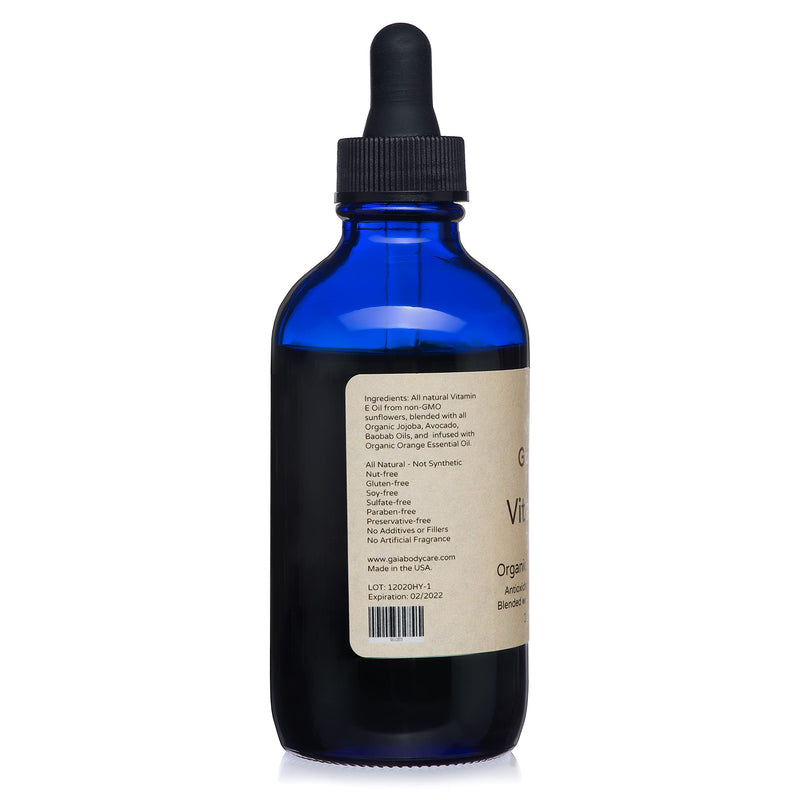 SALE - Organic Vitamin E Oil for Skin - 35,000 IU - True Organic and All Natural Super Blend for Anti-aging and Dry Skin 4 oz / 120 mL - BeesActive Australia