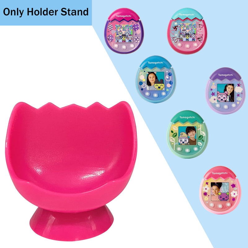 Leo Tube Desktop Dock Cradle Stand for Tamagotchi Pix Interactive Pet Machine with Camera, Holder Stand Compatible with New Tamagotchi Pix Electronic Pet Accessory (Only Holder Stand) (Pink-Pink) Pink-Pink - BeesActive Australia