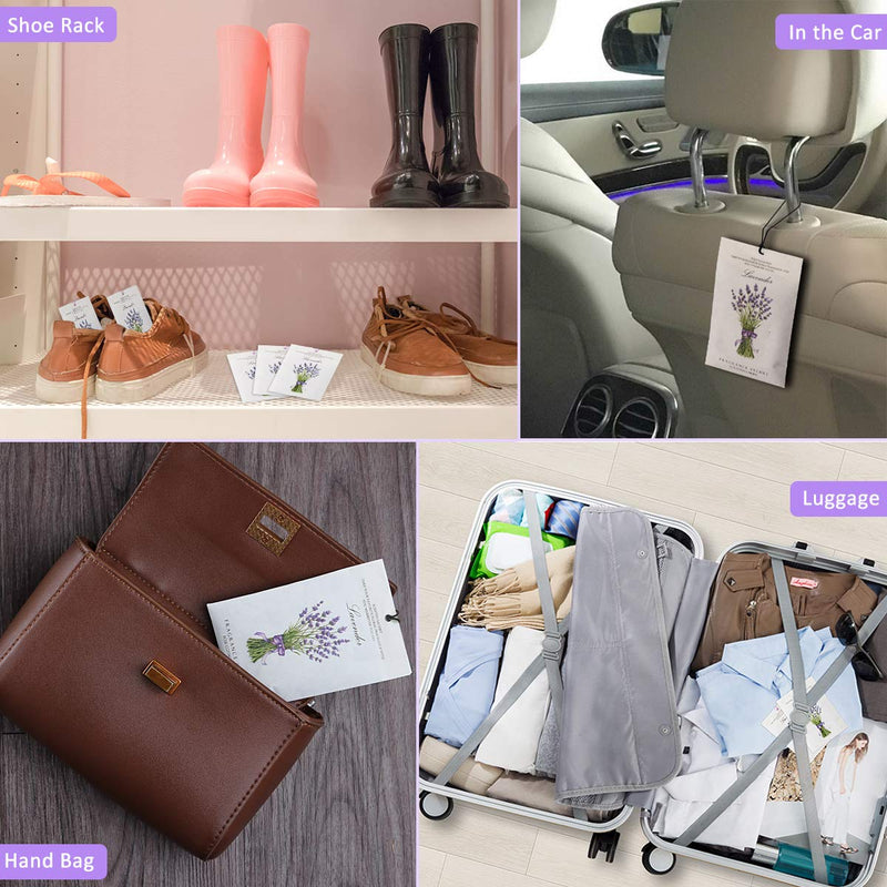 MYARO 12 Packs Lavender Scented Sachets Air Freshener for Drawer and Closet, Long-Lasting Sachets Bags Drawer deodorizers Fresh Scents, Home Fragrance Sachet for Lover - BeesActive Australia