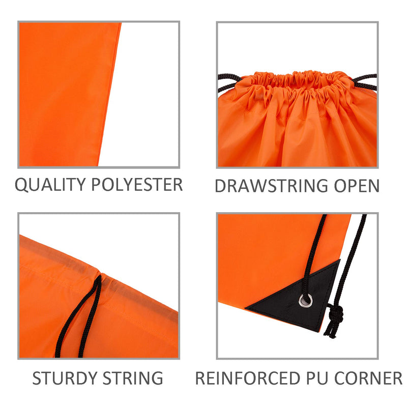 Vorspack Drawstring Backapcks Bulk String Bags Customized Bags for Party Gym Sport Trip 10 Colors 10 PCS - BeesActive Australia