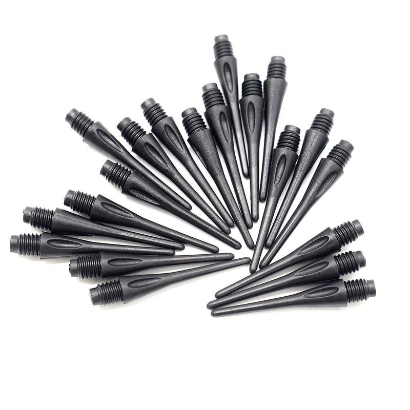 ROOBEEO 2BA Thread Plastic Tip Dart Points 300 Pack Soft Dart Tips Replacement Dart Accessories-Black - BeesActive Australia