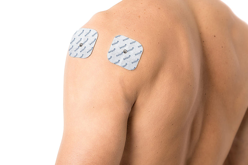 20 Electrodes Compatible with COMPEX - TENS EMS Pads Easy snap 5x5cm - Button Connection 3.75mm - axion Brand Quality - BeesActive Australia