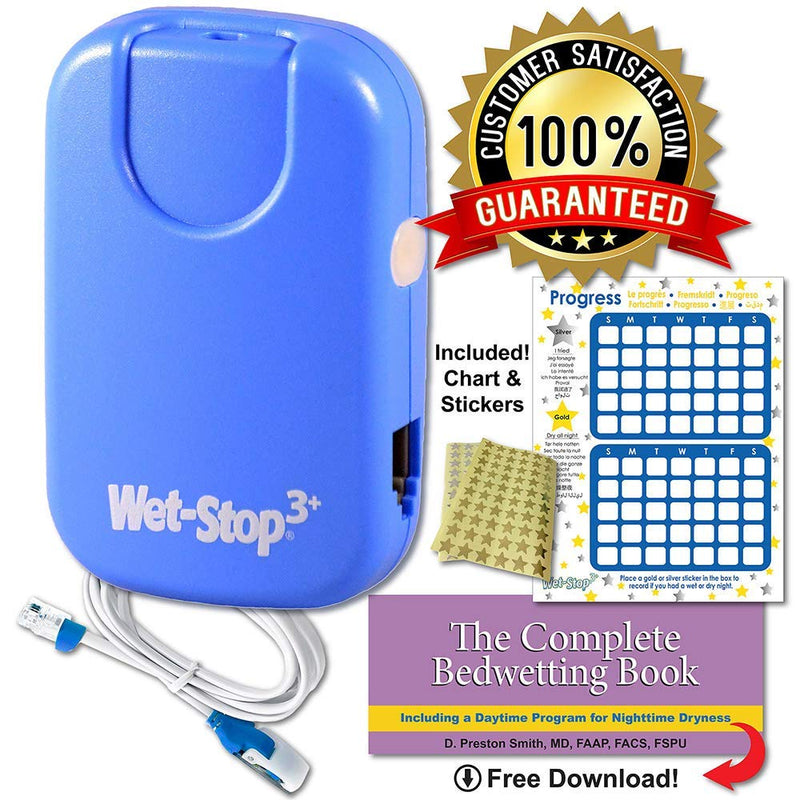 Wet-Stop 3 Bedwetting Alarm (BLUE) 6 Alarms & Vibration, Enuresis Alarm, Incontinence, Potty Training Blue - BeesActive Australia