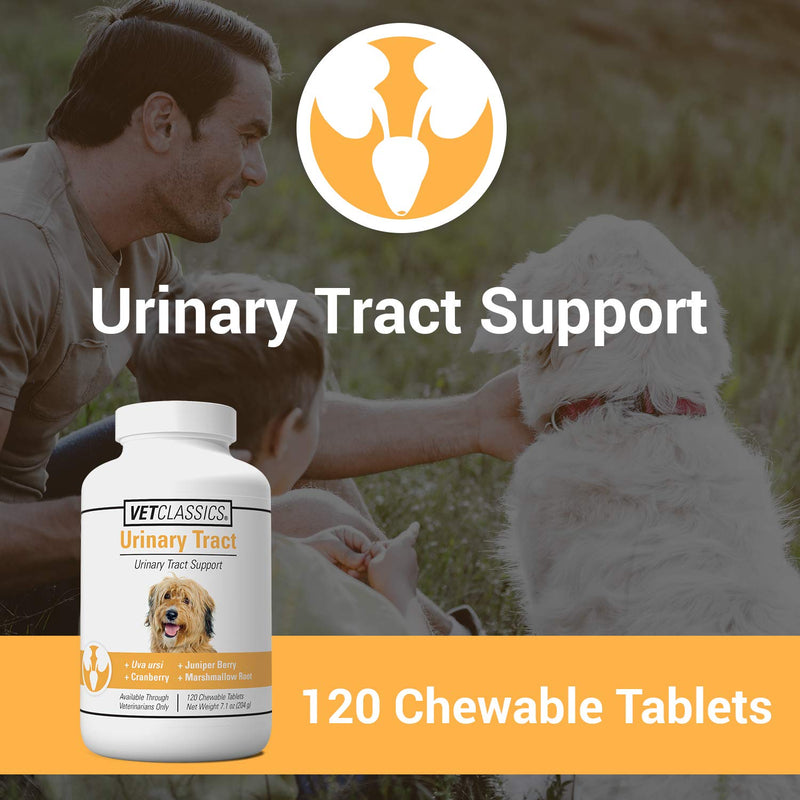 Vet Classics Urinary Tract Dog Supplement- Urinary Tract Support for Dogs, Pet Incontinence- Cranberry Dog Supplements- Chewable Tablets 120 Ct. - BeesActive Australia
