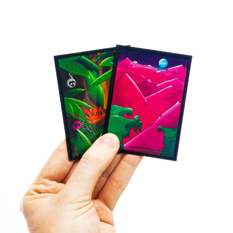 Doomlings 300 Doomsleeves, Designed and Clear Card Sleeves, Durable Card Protectors for Doomlings Card Game, Dual Surface - BeesActive Australia