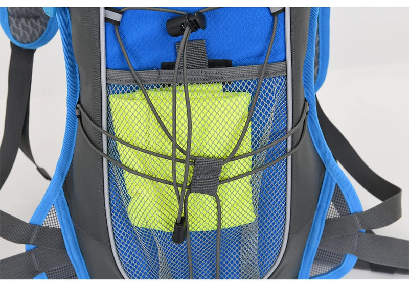 CLAPE Hydration Backpack for Running, Biking with Hydration Bladder 2L Lightweight & Portable Water Backpack Breathable Riding Daypack Bike Rucksack for Outdoor Sports Travelling Mountaineering OT06-Black/Gray - BeesActive Australia