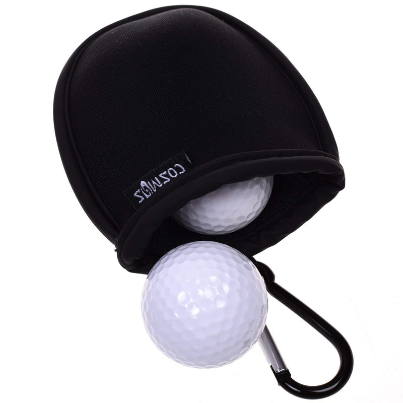 Cosmos Portable Pocket Golf Ball Washer Pouch, Golf Ball Cleaner Pouch (Black) - BeesActive Australia