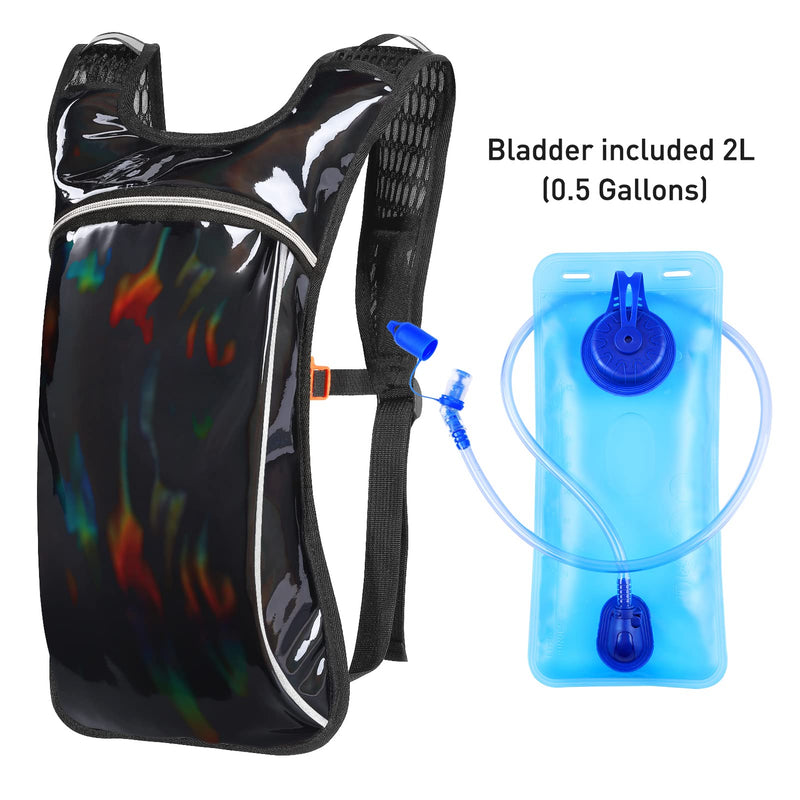 Hydration Pack,Hydration Backpack with 2L Hydration Bladder Lightweight Insulation Water Pack for Festivals,Raves, Hiking, Biking, Climbing, Running and More Black - BeesActive Australia