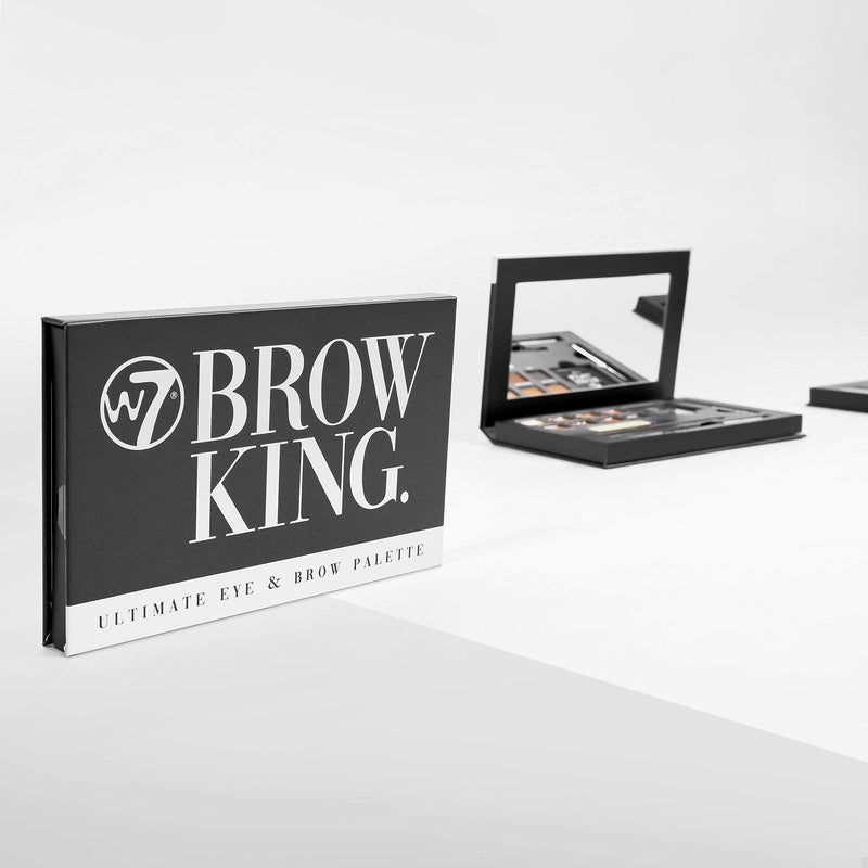 W7 Brow King Ultimate Eyebrow Kit - Shape, Define & Groom Palette - Professional Makeup Set - BeesActive Australia