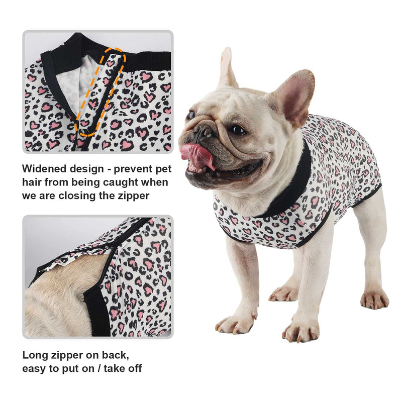 Due Felice Recovery Suit for Female Male Dogs Surgical Onesie After Surgery Wear Pet Cone E-Collar Alternative X-Large Leopard - BeesActive Australia