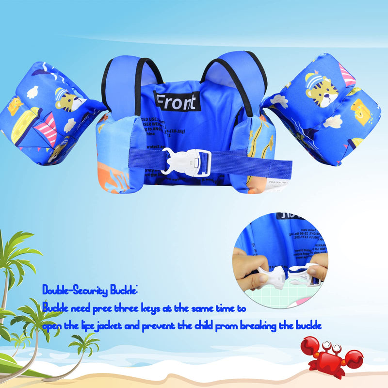 TOAUXUNG Adjustable Kids Swim Vest for Baby Swimming Training,Infant Baby Vest Swim Aid for 22-66 Pounds Boy and Girl Updated-Mermaid - BeesActive Australia
