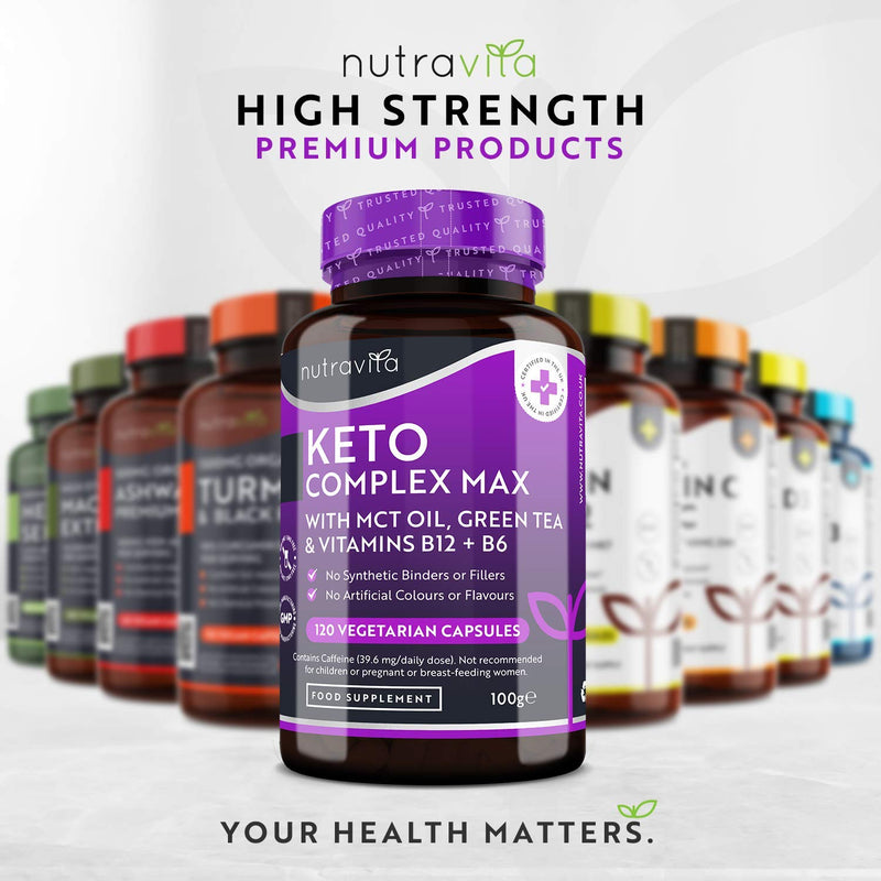 Keto Complete Diet Pills – 2 Month Supply – Max Strength 1788mg Complex for Men & Women - MCT Oil, Green Tea, Vitamins & Minerals – Contribute to Fatty Acid & Carb Metabolism – Made in The UK - BeesActive Australia
