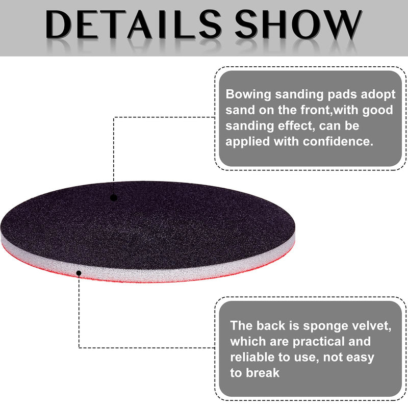 Maitys Bowling Sanding Pads Resurfacing Polishing Kit Bowling Ball Cleaning Kit, 6 Pieces Red 500, 1000, 2000 Grit - BeesActive Australia