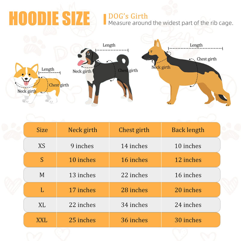 Dog Hoodie Security Dog Sweater Soft Brushed Fleece Dog Clothes Dog Hoodie Sweatshirt with Pocket for Small Medium Large Dogs - BeesActive Australia