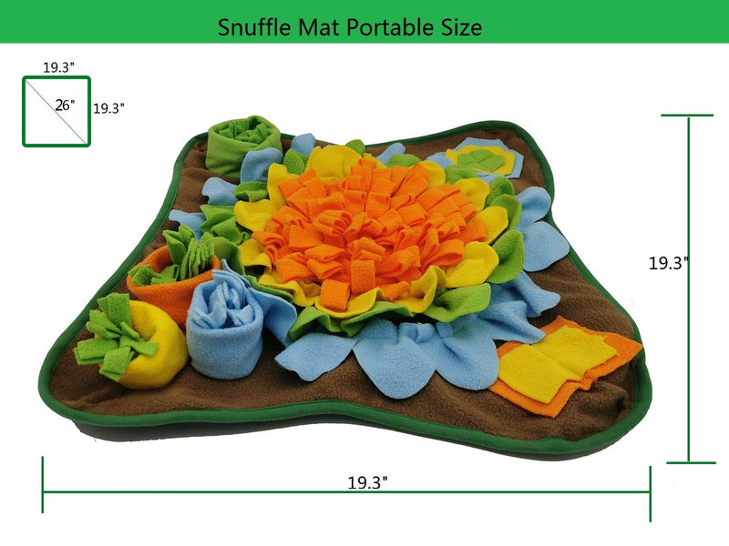 Alibuy Dogs Snuffle Mat Pet Feeding Mats Puppy Sniffing Pad,Cat Doggies Interactive Puzzle Toys for Multiple Breeds Encourages Natural Foraging Skills,Training and Stress Release Orange - BeesActive Australia