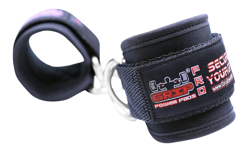 Ankle Straps for Cable Machines Double D-Ring Gym Adjustable Neoprene Premium Cuffs to Enhance Legs Abs & Glutes Kickbacks Workouts Leg Curls Extensions Booty Hip Abductors Exercise for Men & Women Black Single - BeesActive Australia