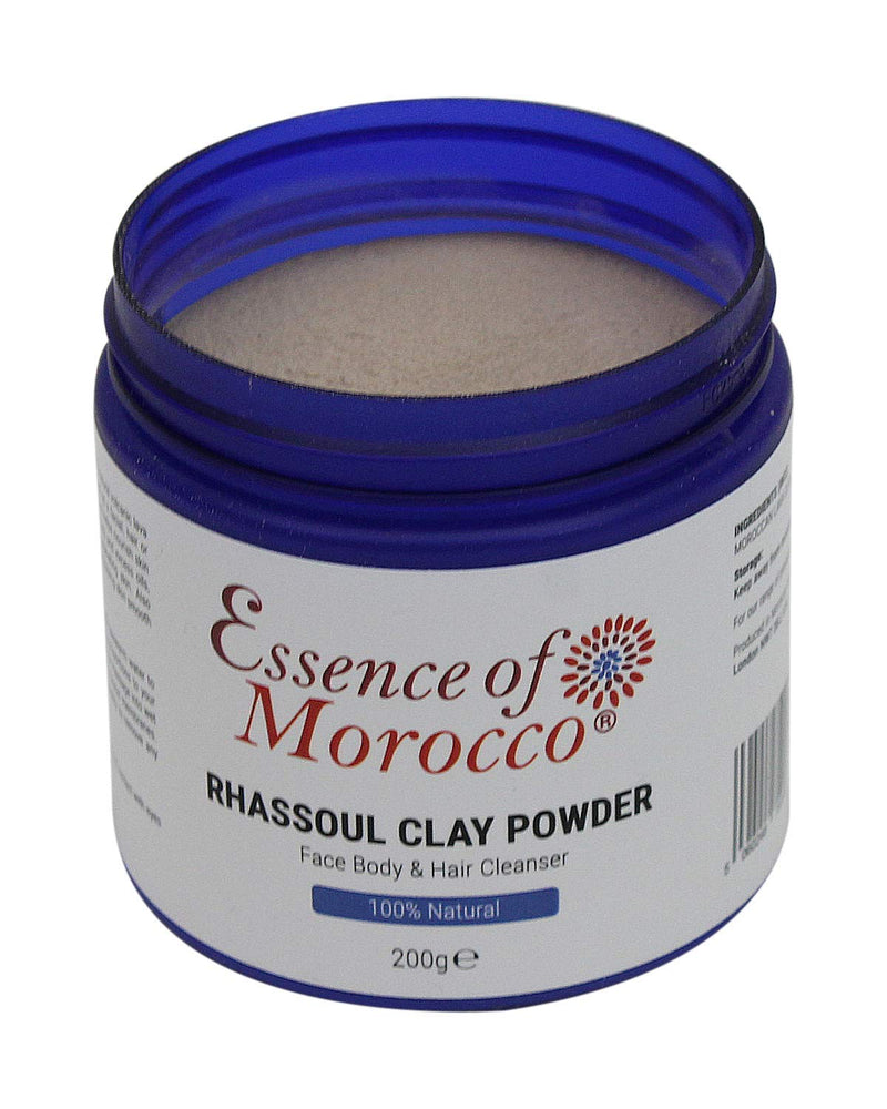 Moroccan Rhassoul Clay Powder Ghassoul used as a Cleansing Facial Body and Hair Shampoo Mask Pure & Natural. 200 g. / 7 OZ - BeesActive Australia