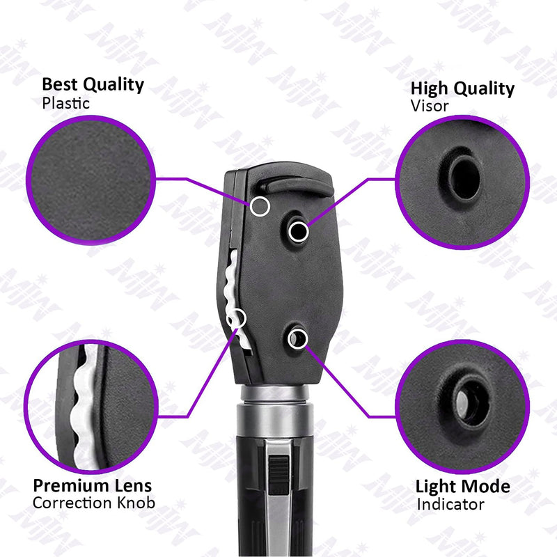 Fiber Optic Mini Otoscope Ear Healthy Tool for Home use with Extra Replaceable LED Light - BeesActive Australia