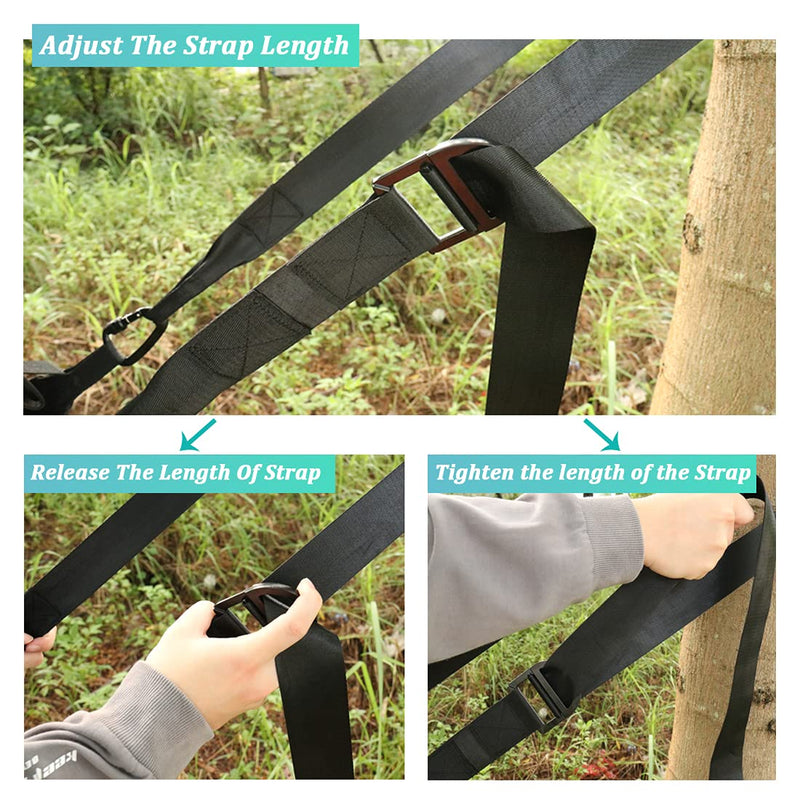 Huntury Lineman's Climbing Strap, Lineman Belt, Tree Climbing Harness, Quick, Easy and Quiet to Use for Climbing Stand, Hanging Deer Stand, Fall Protection from Treestand - BeesActive Australia