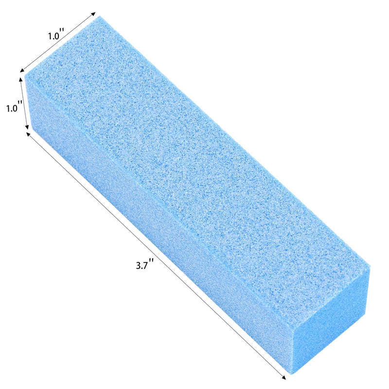 20 Pack Nail Buffers Blocks Sanding Buffing Nail Files Pedicure Manicure Tool 60/100 Grit (Bue) Blue - BeesActive Australia