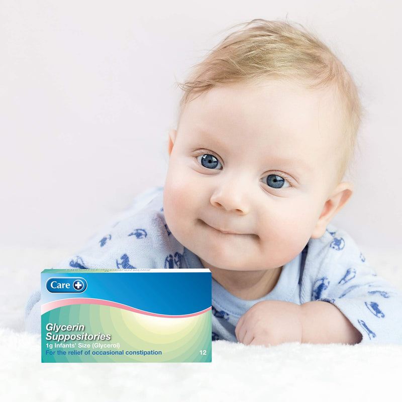 Care Infant Constipation Relief Suppositories, Glycerin Suppositories - 12s (1g Glycerol) 155514 - BeesActive Australia