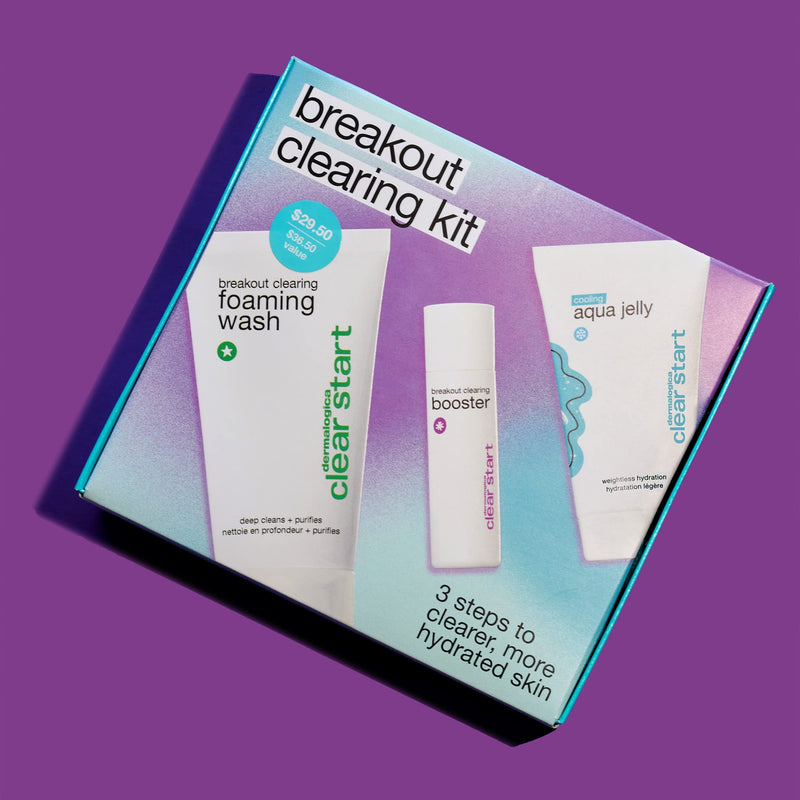 Dermalogica Clear Start Breakout Clearing Kit – Contains Acne Face Wash, Breakout Clearing Spot Treatment & Cooling Moisturizer - BeesActive Australia