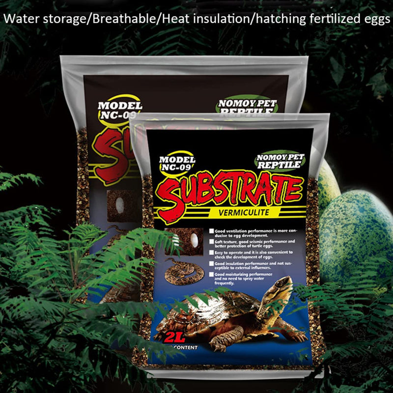 Hamiledyi Reptile Substrate Vermiculite Bedding Snake Hibernant moisturizing Soil Terrarium Bedding for Snake Tortoise Lizard Hatching Eggs M-4L - BeesActive Australia