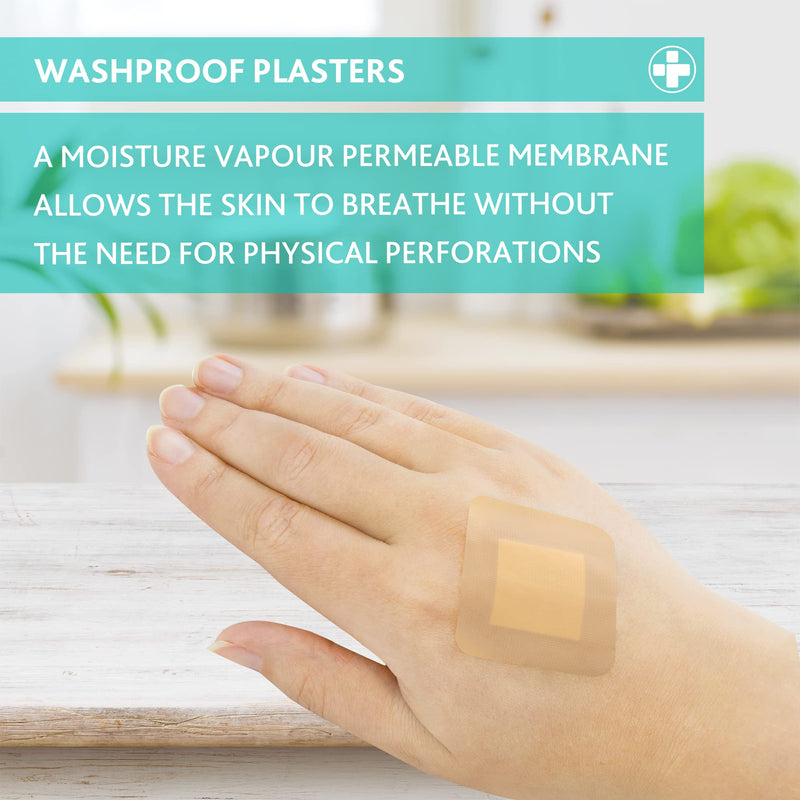 RELIANCE MEDICAL Assorted Sizes Aid Plaster Dependaplast Washproof Plasters - Pack of 100 Assorted 100 Single - BeesActive Australia
