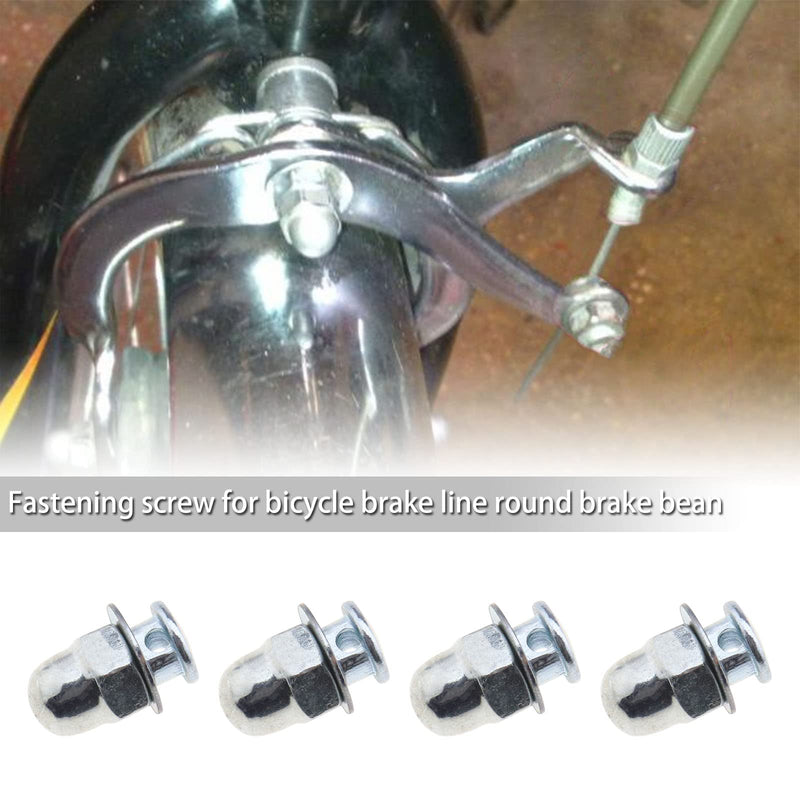 SING F LTD 20Pcs Bicycle Cable Anchor Bolts 6mm with Nuts and Washers for BMX Cross Bike Electric Bike Foldable Hybrid Kids Mountain Racing Trekking Bike Cycling Accessories Round/Hex Head Screw Hex Head Screw - BeesActive Australia