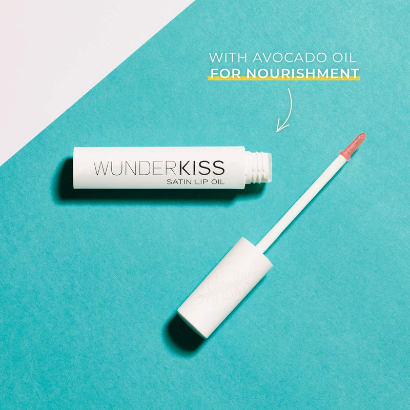 WUNDER2 WUNDERKISS Satin Lip Oil - Anti Aging Lip Treatment for Moisturized Lips - BeesActive Australia