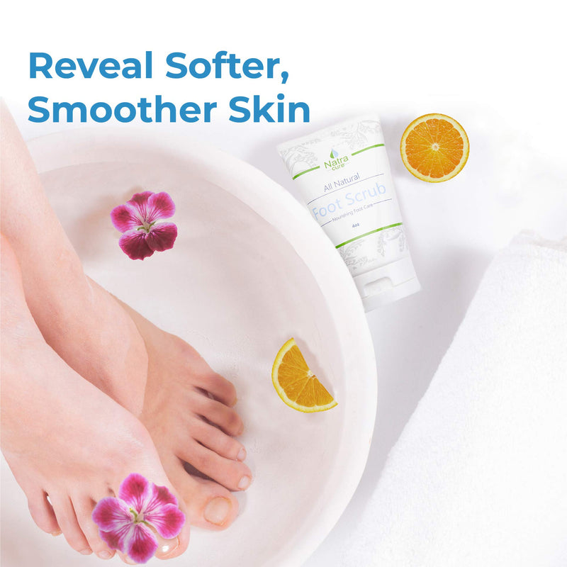 NatraCure Foot Scrub - 4 oz (9921-4OZ) - Exfoliates and Reinvigorates Feet - BeesActive Australia