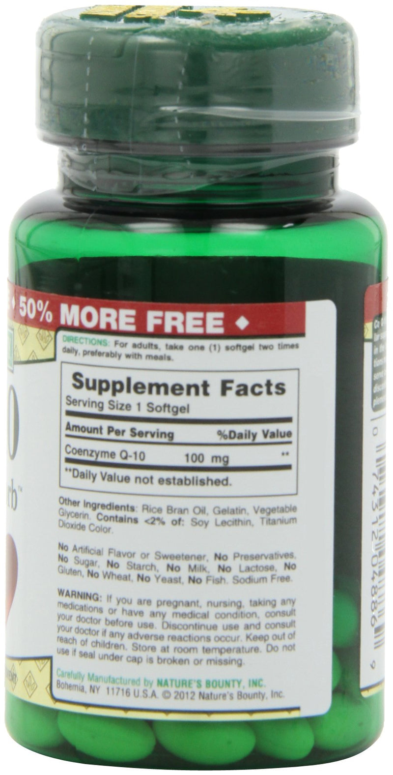 Nature's Bounty CoQ10, Rapid Release Softgels, 45 Count 45 Count (Pack of 1) - BeesActive Australia