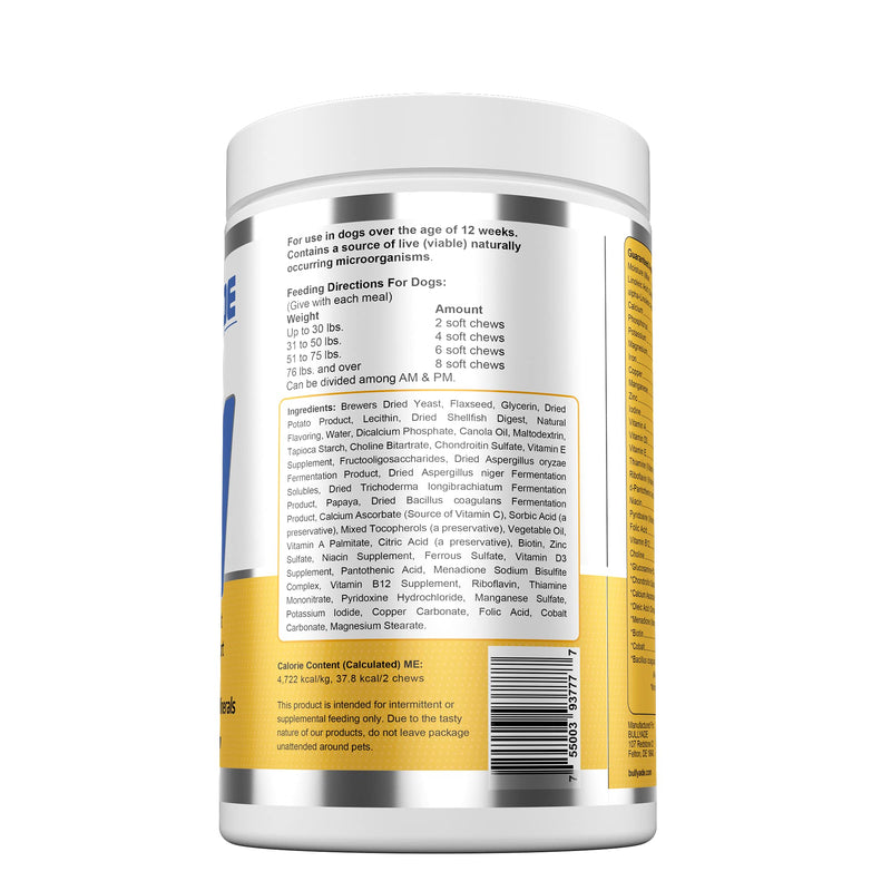 Bullyade 4 in 1 - Probiotic, Joint Support, Skin & Coat, Multi-Vitamin Soft Chews for Dogs, 16.9 oz - BeesActive Australia