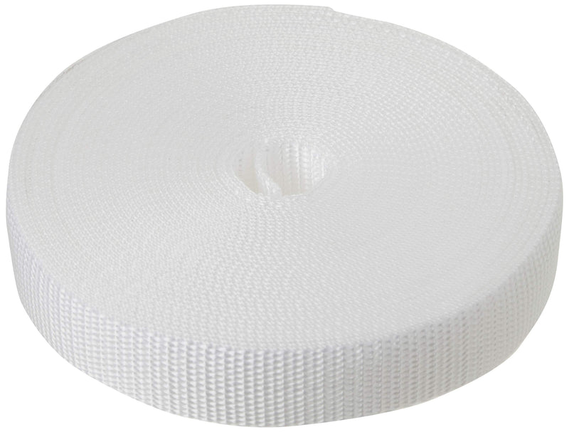 Strapworks Heavyweight Polypropylene Webbing - Heavy Duty Poly Strapping for Outdoor DIY Gear Repair 1" x 10 yard White - BeesActive Australia