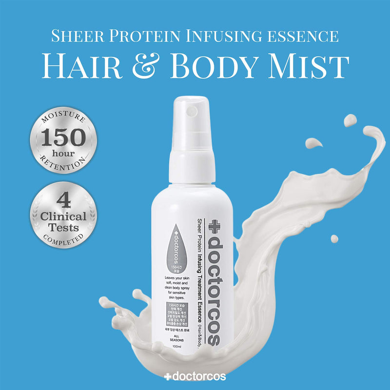 DOCTORCOS Sheer Protein Infusing Treatment Essence (Hair&Body), 3.38 oz - BeesActive Australia