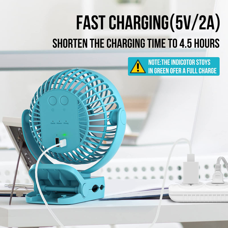 Camping Fan with LED Light - 12000mAh 65 Hours Battery Powered Fan, Rechargeable Fan Use As Power Bank, Tent Fan with Hanging Hook, Portable Clip On Fan, Ceiling Fan for Tent Golf Cart RV Stroller Bed - BeesActive Australia