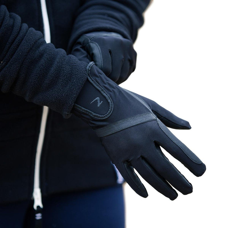 [AUSTRALIA] - Horze Evelyn Women's Breathable Gloves 7 Black 
