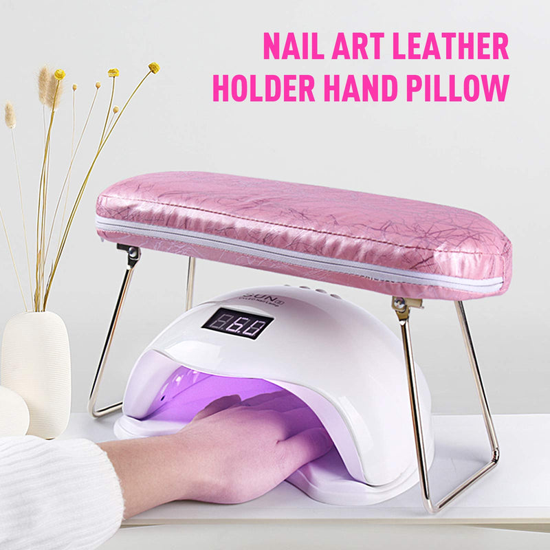 Nail Arm Rest Cushion - Buqikma Nail Hand Rest Manicure Hand Pillow for Nail Salon Technician and Home Use（Pink） - BeesActive Australia