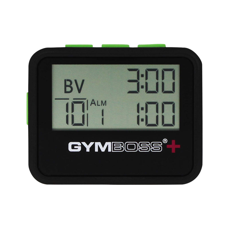 Gymboss Plus Interval Timer and Stopwatch Black / Green - BeesActive Australia