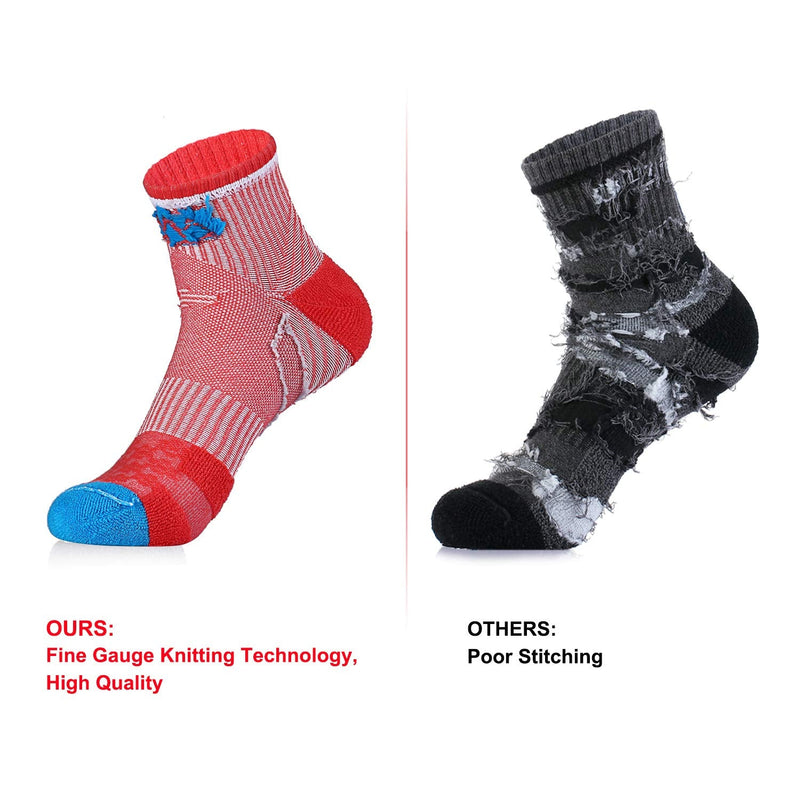 innotree 5 Pack Women's Cushioned Hiking Walking Running Socks, Crew Ankle Socks M (Womens 6-10 Us Size) - BeesActive Australia